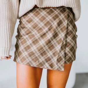 Kowan Plaid Wrap Skirt - *NWT